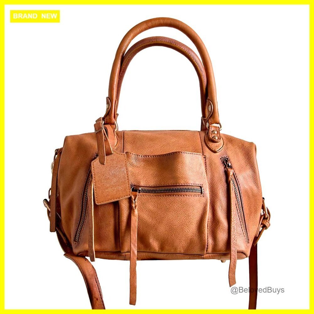Vegan Leather Mini Tote Bag with Adjustable Straps, 8L Capacity